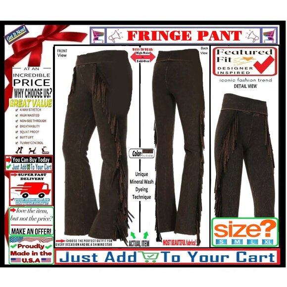 🛑 BULLY Fold Over FRINGE ➕🆒 LEGGING PANT High Waist Mineral Wash💸BUY NOW‼️🟢 - Picture 1 of 16